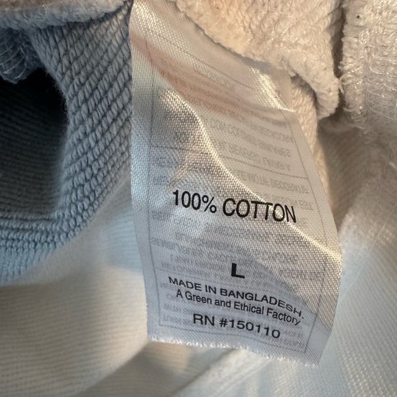 Peloton Sweatshirt Blue Gray White Ombre Crewneck Long Sleeve Size Large - Picture 6 of 9